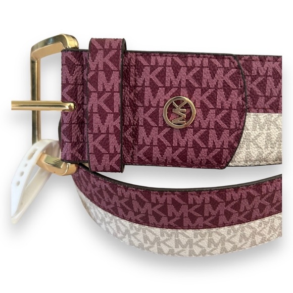 NWT Michael Kors Two Toned Wide Belt - Picture 4 of 8